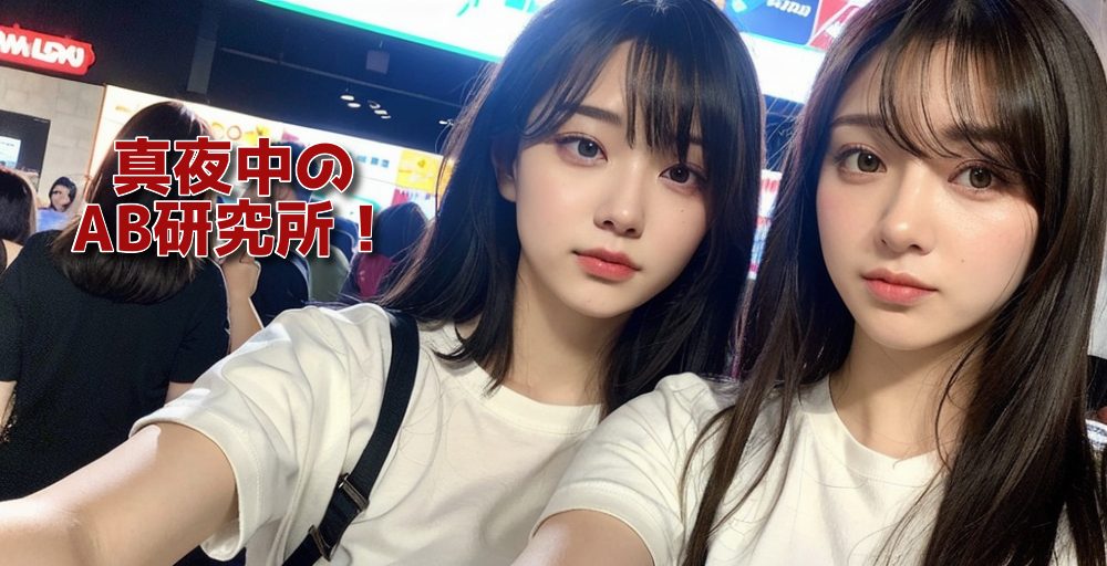 真夜中のAB研究所！ロゴ画像